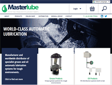 Tablet Screenshot of masterlubesystems.com